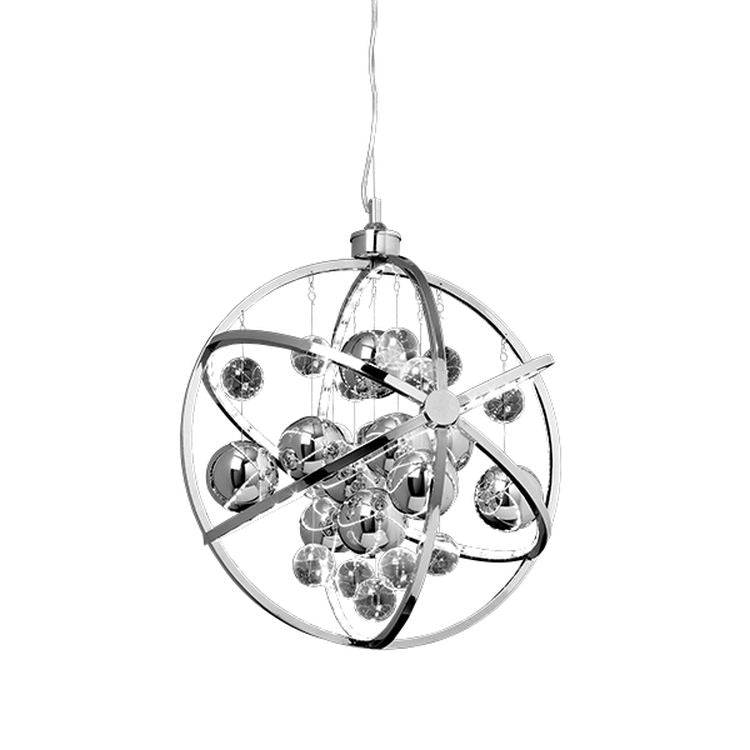 Muni 480mm Pendant Ceiling Light Chrome - Comet Lighting