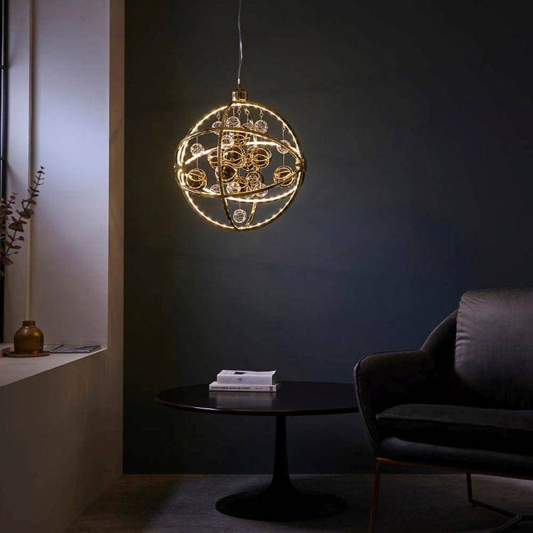 Muni 480mm Pendant Ceiling Light Gold - Comet Lighting