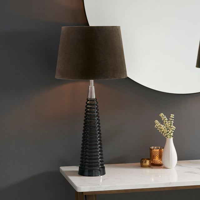 Naia Table Lamp Grey - Comet Lighting