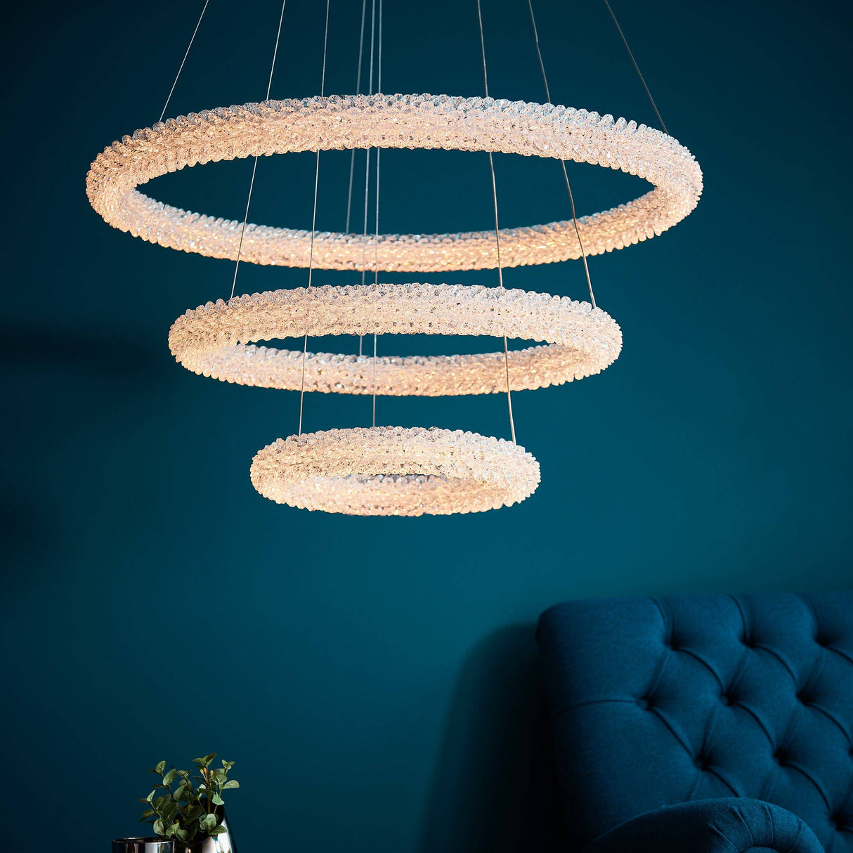 Neve 3 Ring Pendant Ceiling Light - Comet Lighting