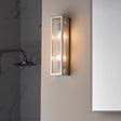 Newham 2Lt Wall Light Chrome Plated Ribbed Glass - Comet Lighting