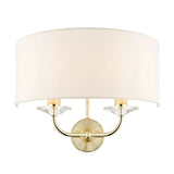 Nixon 2-Light Wall Light Brass - Comet Lighting