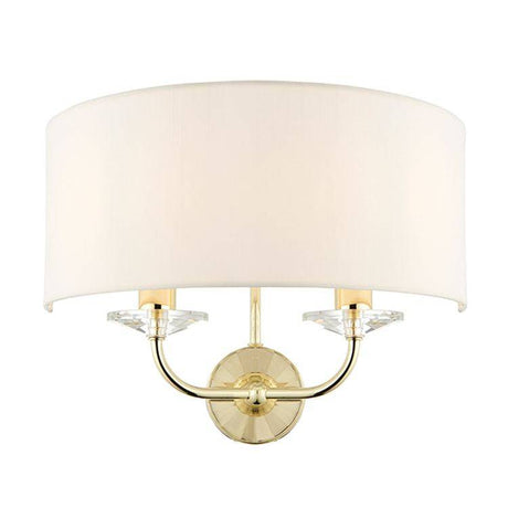 Nixon 2-Light Wall Light Brass - Comet Lighting