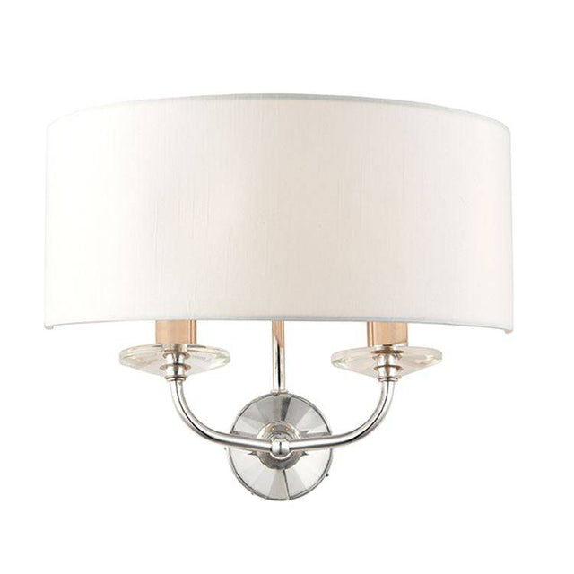 Nixon 2-Light Wall Light Nickel - Comet Lighting