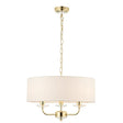 Nixon 3-Light Pendant Ceiling Light Brass - Comet Lighting