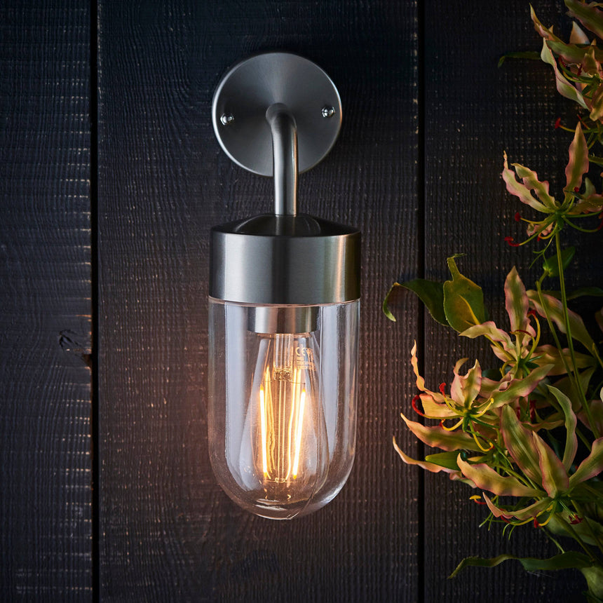 North Wall Light Stainless - Comet Lighting