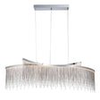 Orphelia 2Lt LED Pendant Ceiling Light Polished Chrome - Comet Lighting