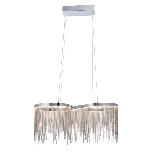 Orphelia LED Pendant Ceiling Light Polished Chrome - Comet Lighting