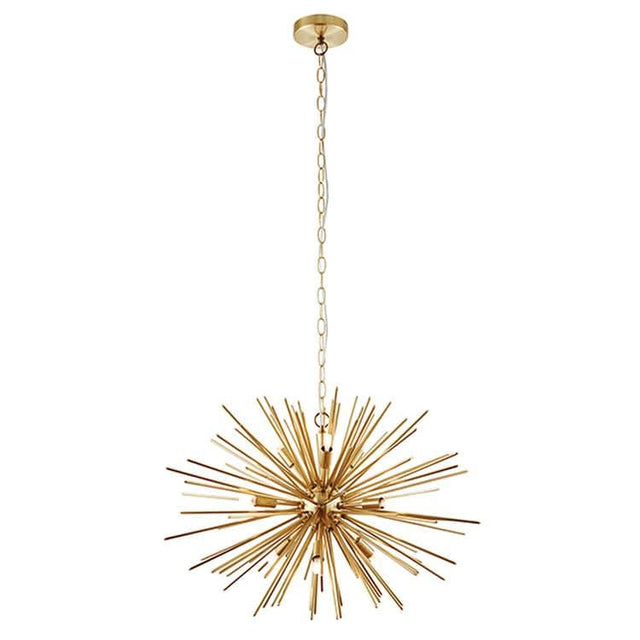 Orta 9-Light Pendant Ceiling Light Satin Gold - Comet Lighting