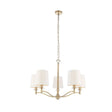 Ortona 5-Light Pendant Ceiling Light Antique Brass - Comet Lighting