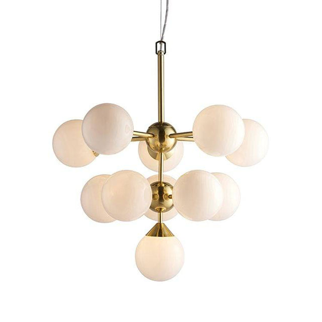 Oscar 11-Light Pendant Ceiling Light Brass - Comet Lighting