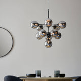 Oscar 11lt Pendant Ceiling Light Matt Black - Comet Lighting