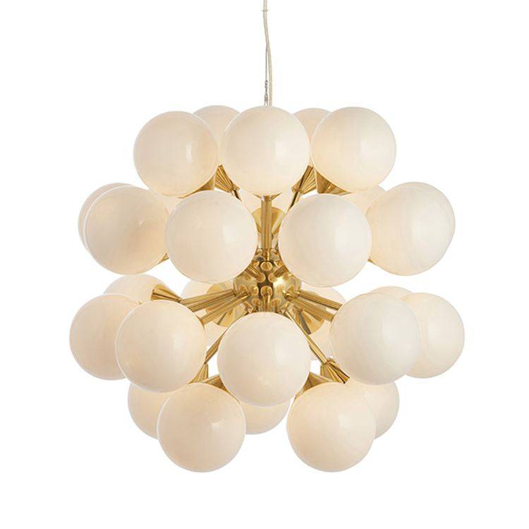 Oscar 28-Light Pendant Ceiling Light Brass - Comet Lighting