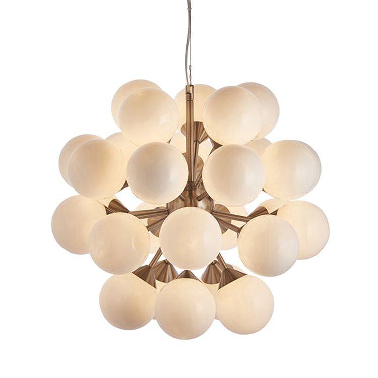 Oscar 28-Light Pendant Ceiling Light Nickel - Comet Lighting