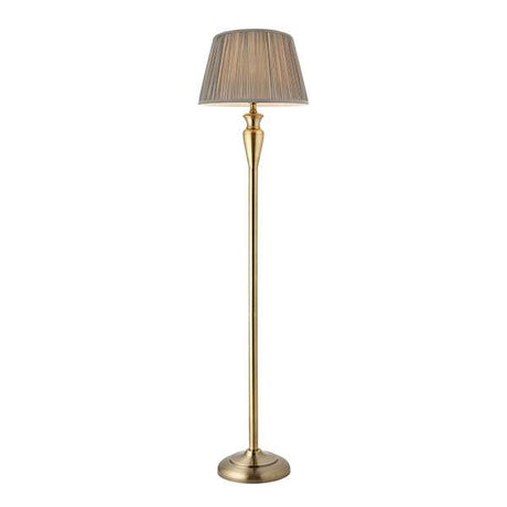 Oslo Base Only Floor Lamp Antique Brass - Comet Lighting