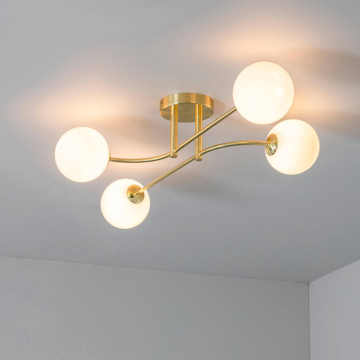 Otto 4-Light Semi Flush Ceiling Light - Comet Lighting