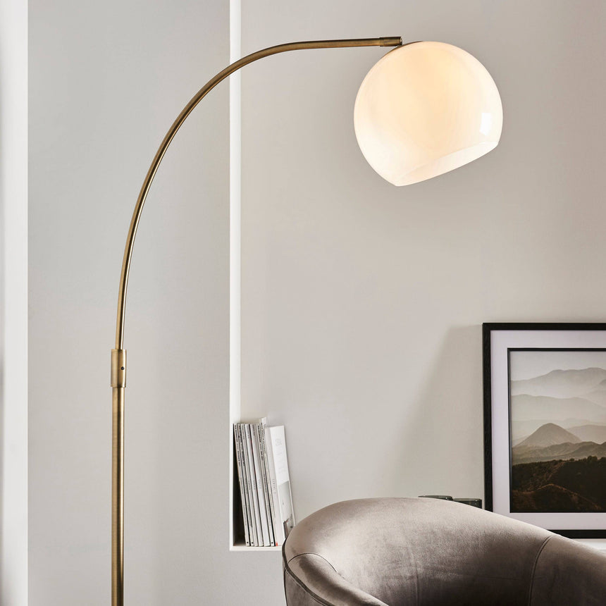 Otto Floor Lamp Antique Brass - Comet Lighting