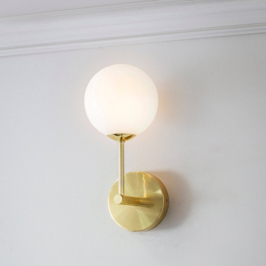 Otto Wall Lamp Brushed Brass - Comet Lighting