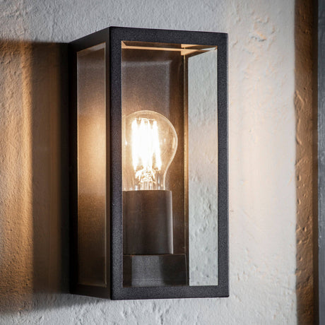 Oxford Outdoor Wall Light Black - Comet Lighting