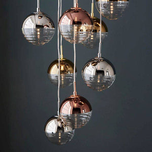 Paloma 12Lt Pendant Ceiling Light Chrome - Comet Lighting
