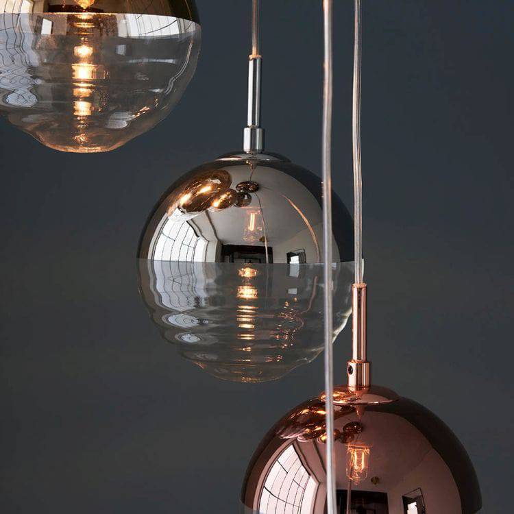 Paloma 6Lt Pendant Ceiling Light Chrome - Comet Lighting