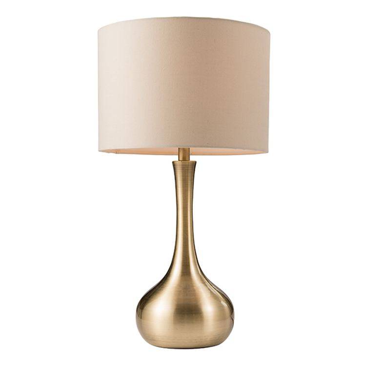 Piccadilly Touch Table Lamp Brass - Comet Lighting