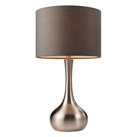 Piccadilly Touch Table Lamp Satin Nickel - Comet Lighting