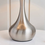 Piccadilly Touch Table Lamp Satin Nickel - Comet Lighting