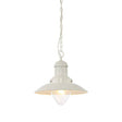 Polperro Pendant Ceiling Light Cream - Comet Lighting