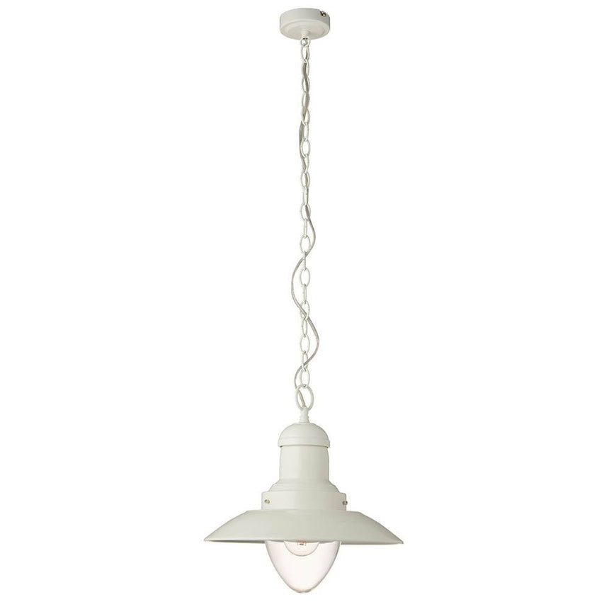 Polperro Pendant Ceiling Light Cream - Comet Lighting