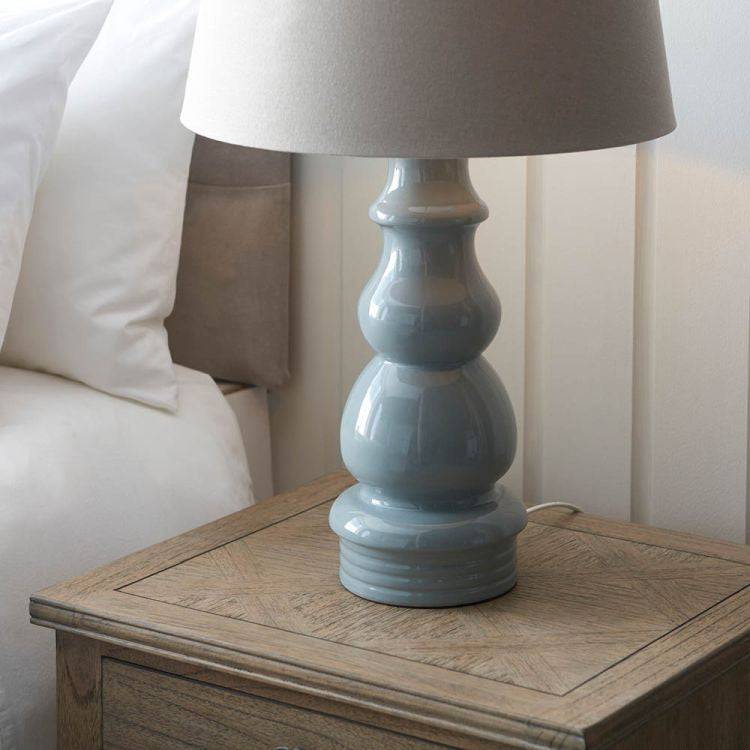 Provence Table Lamp & Cici 16 inch Grey Shade - Comet Lighting