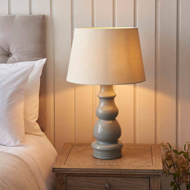 Provence Table Lamp & Cici 16 inch Ivory Shade - Comet Lighting