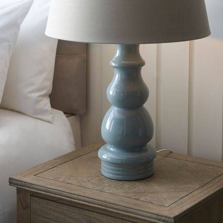 Provence Table Lamp & Cici 18 inch Grey Shade - Comet Lighting