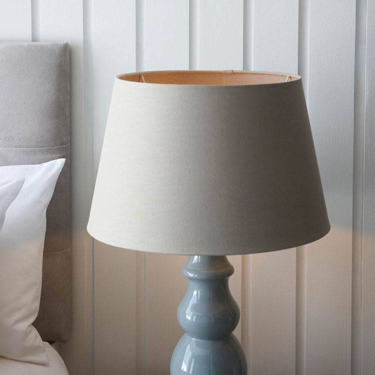 Provence Table Lamp & Cici 18 inch Grey Shade - Comet Lighting