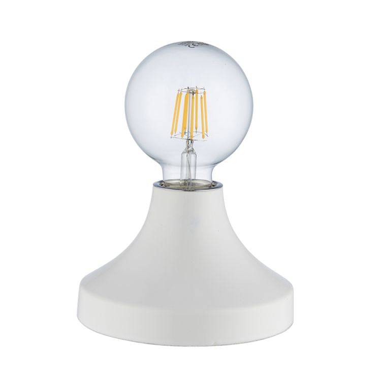 Quay Table Lamp Gloss White - Comet Lighting