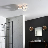 Radius 3Lt LED Semi-Flush Ceiling Light Chrome Plated - Comet Lighting