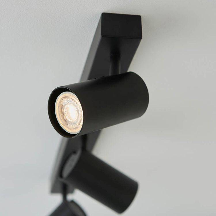 Rez 3Lt Spotlight Matt Black - Comet Lighting