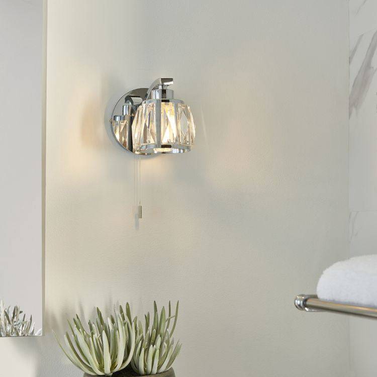 Ria Wall Light Chrome - Comet Lighting