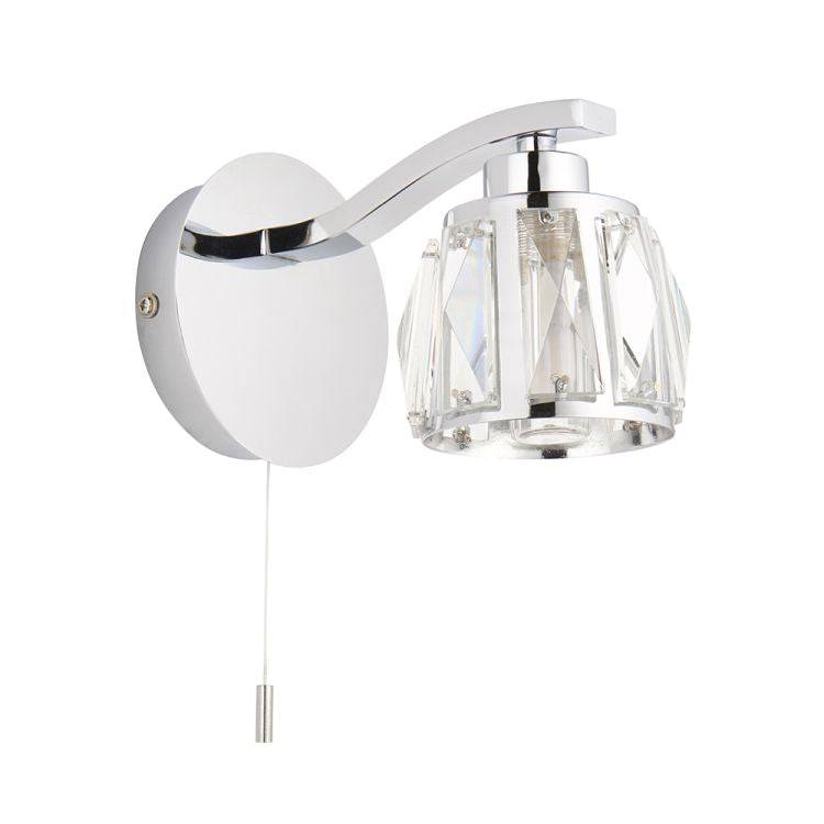 Ria Wall Light Chrome - Comet Lighting