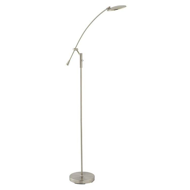 Rico Floor Lamp Satin Nickel - Comet Lighting