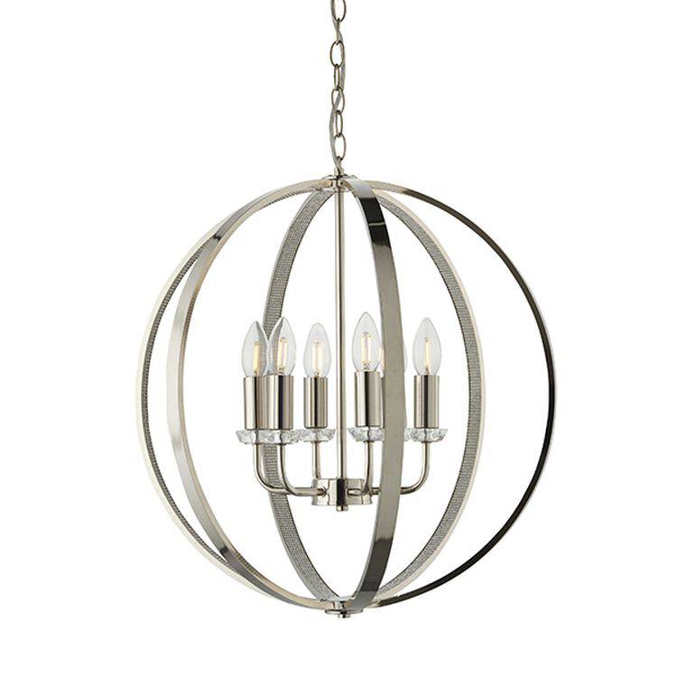 Ritz 6-Light Pendant Ceiling Light - Comet Lighting