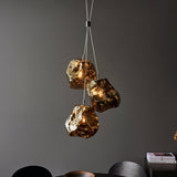 Rock 3Lt Pendant Ceiling Light Metallic Bronze - Comet Lighting