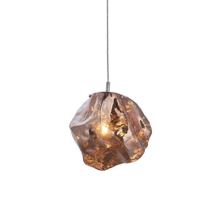 Rock Pendant Ceiling Light Metallic Copper - Comet Lighting