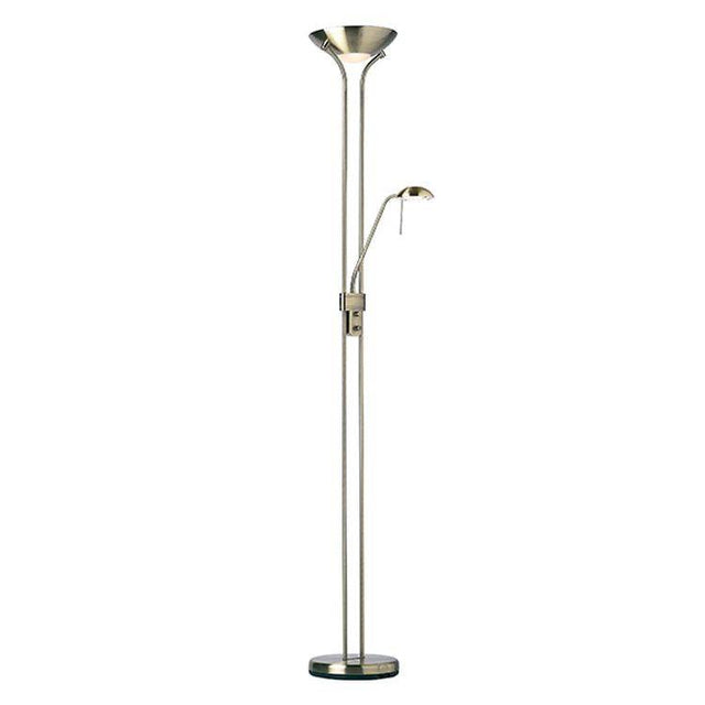 Rome Mother & Child Task Floor Lamp Antique Nickel - Comet Lighting