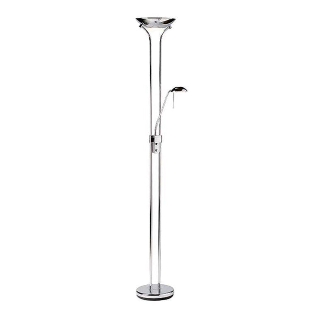 Rome Mother & Child Task Floor Lamp Chrome - Comet Lighting