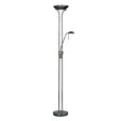 Rome Mother & Child Task Floor Lamp Gunmetal - Comet Lighting