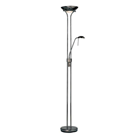 Rome Mother & Child Task Floor Lamp Gunmetal - Comet Lighting