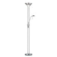 Rome Mother & Child Task Floor Lamp Satin Chrome - Comet Lighting