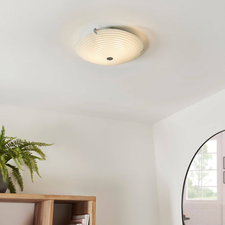 Roundel 2-Light Flush Ceiling Light - Comet Lighting