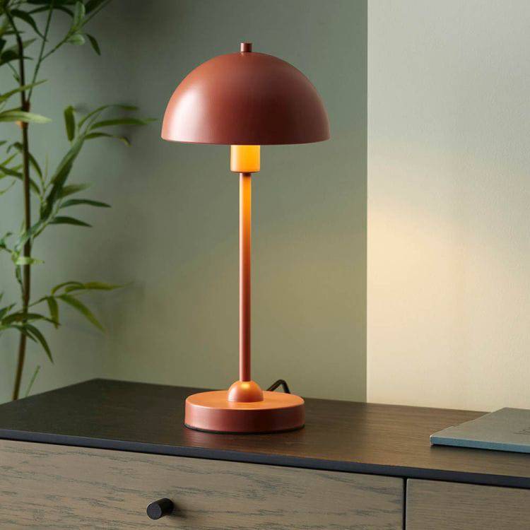 Saroma Table Lamp Terracotta - Comet Lighting